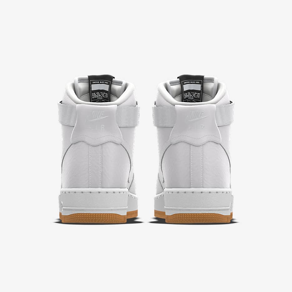 Nike air force 1 high white gum sole best sale